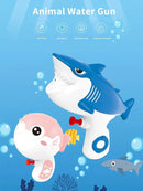 Brinquedo de Água Infantil – Pistola d’Água Peixe Baiacu e Tubarão