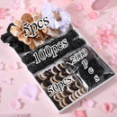 Kit 2155 Peças – Elásticos Coloridos para Cabelo Infantil